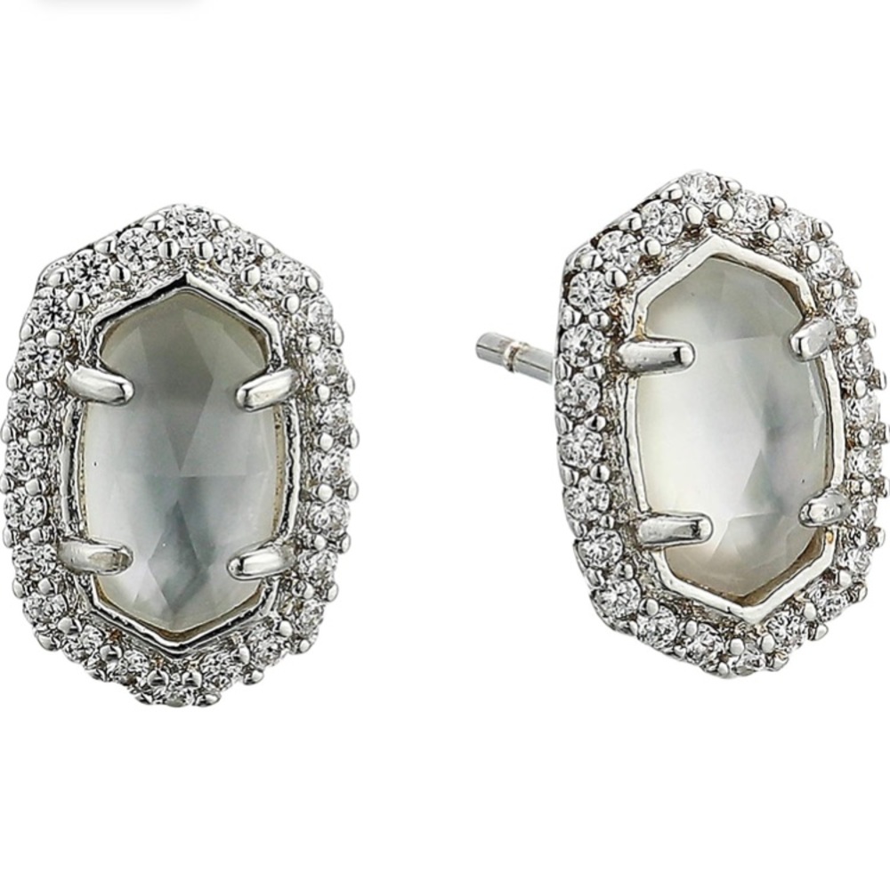 Kendra Scott Silver Cade Earrings - Picture 5 of 6